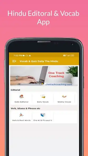 Play Hindu Editorial  Vocab App as an online game Hindu Editorial  Vocab App with UptoPlay
