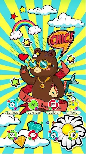 Play HipHop Bear - Wallpaper  and enjoy HipHop Bear - Wallpaper with UptoPlay
