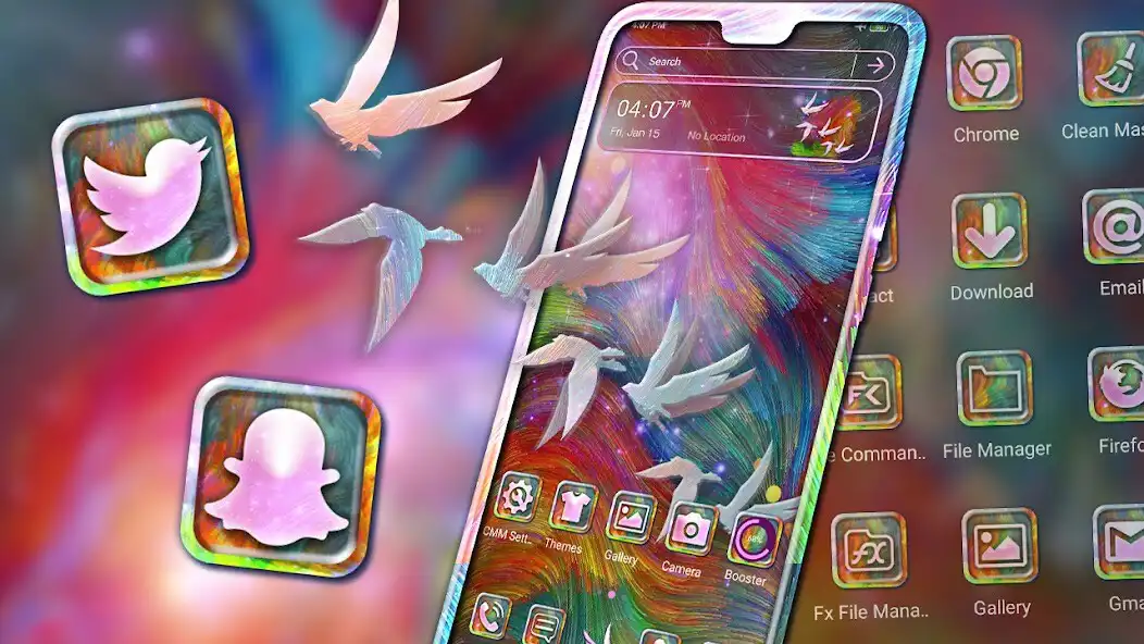 Play Hippie Galaxy Bird Launcher Theme  and enjoy Hippie Galaxy Bird Launcher Theme with UptoPlay