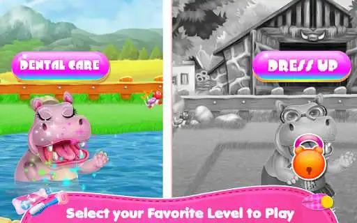 Play Hippo Dentist Care as an online game Hippo Dentist Care with UptoPlay