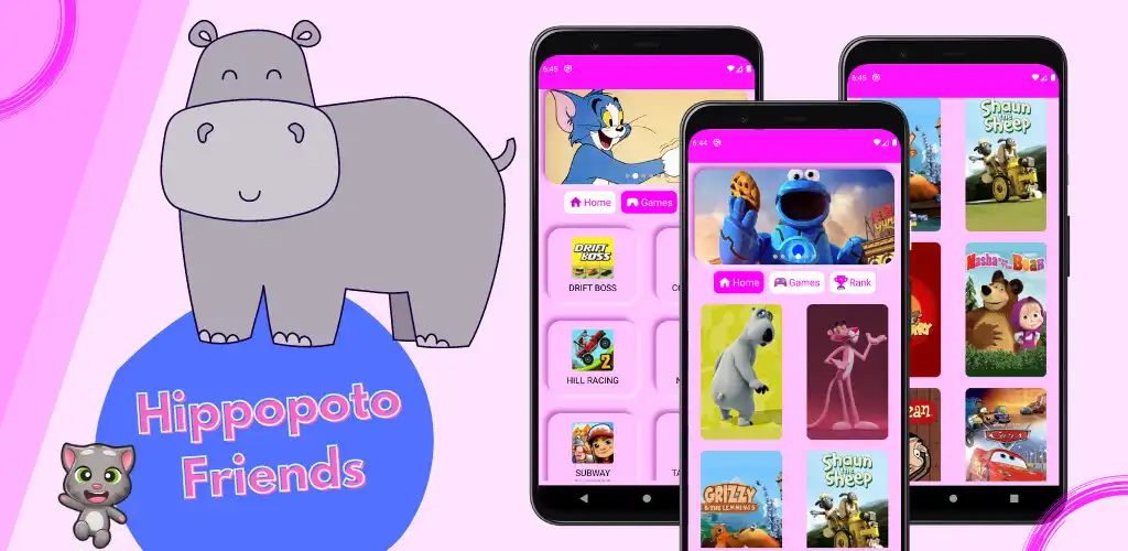 Play Hippopoto Friends: Cartoon App  and enjoy Hippopoto Friends: Cartoon App with UptoPlay