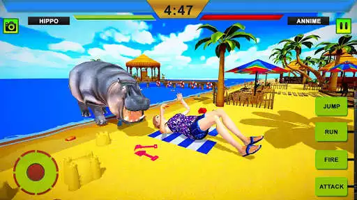 Play Hippo Simulator: Hippo City & Beach Animal Attack  and enjoy Hippo Simulator: Hippo City & Beach Animal Attack with UptoPlay