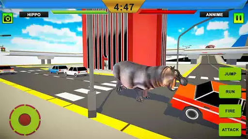 Play Hippo Simulator: Hippo City & Beach Animal Attack as an online game Hippo Simulator: Hippo City & Beach Animal Attack with UptoPlay