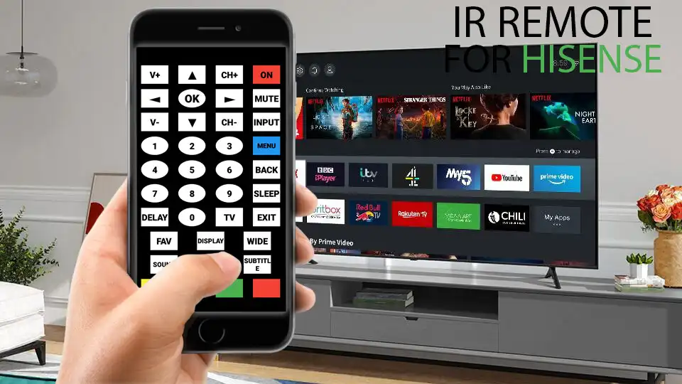 Play HISENSE Full Tv Remote  and enjoy HISENSE Full Tv Remote with UptoPlay