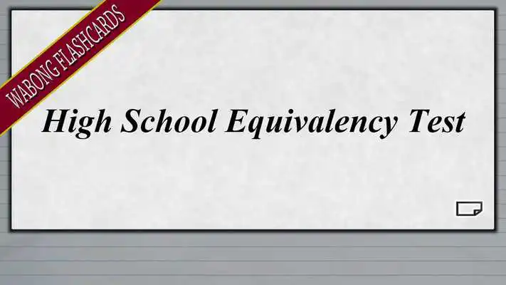 Play HiSET High School Equivalency Practice Flashcards