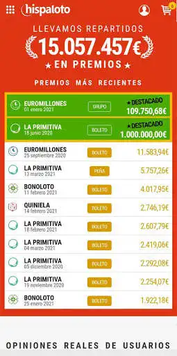 Play Hispaloto - Lottery, Euromillions, Primitiva as an online game Hispaloto - Lottery, Euromillions, Primitiva with UptoPlay