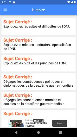 Play Histoire : Sujets Corrigés  and enjoy Histoire : Sujets Corrigés with UptoPlay