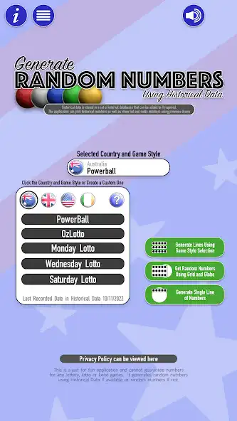 Play Historical Random Numbers  and enjoy Historical Random Numbers with UptoPlay