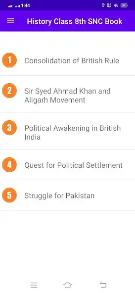 Play History Class 8th SNC Textbook  and enjoy History Class 8th SNC Textbook with UptoPlay