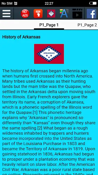 Play History of Arkansas as an online game History of Arkansas with UptoPlay