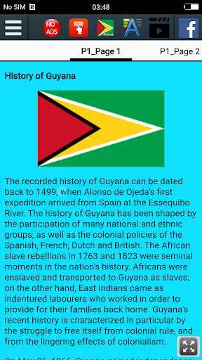Play History of Guyana as an online game History of Guyana with UptoPlay