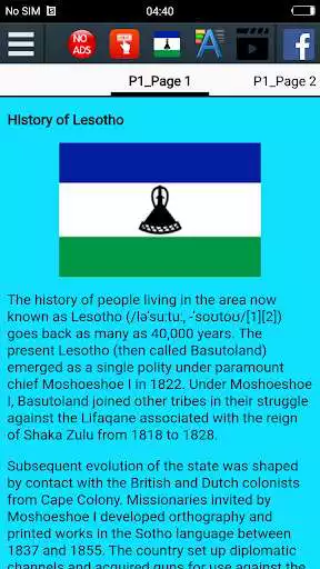 Play History of Lesotho as an online game History of Lesotho with UptoPlay