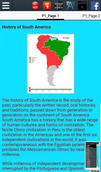 Play History of South America as an online game History of South America with UptoPlay