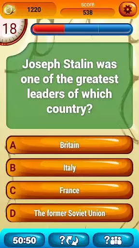 Play History Trivia Game as an online game History Trivia Game with UptoPlay