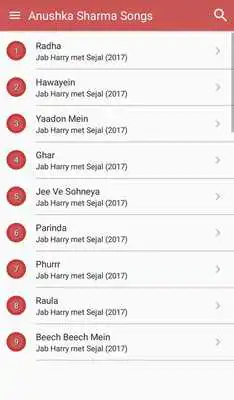 Play Hit Anushka Sharma Songs Lyrics and dialogues