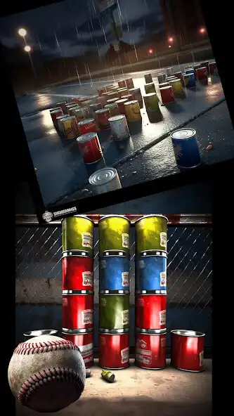 Play Hit Can Ball Knockdown Game as an online game Hit Can Ball Knockdown Game with UptoPlay