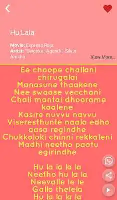 Play Hit Sharvanand Songs Lyrics