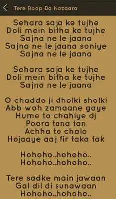 Play Hit Sunidhi Chauhan Songs Lyri