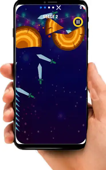 Play Hit with knife at wood as an online game Hit with knife at wood with UptoPlay