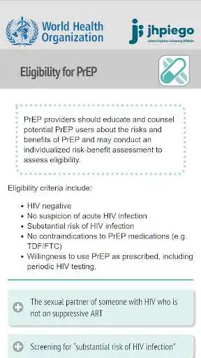 Play HIV Oral PrEP by WHO and Jhpiego as an online game HIV Oral PrEP by WHO and Jhpiego with UptoPlay