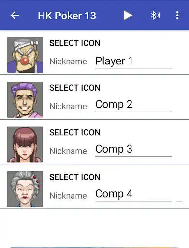 Play HK Poker 13 as an online game HK Poker 13 with UptoPlay