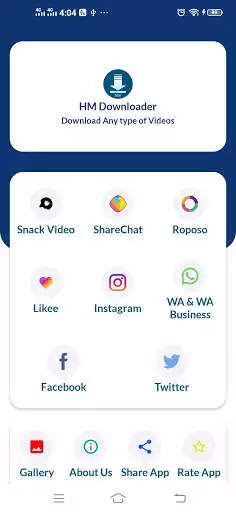 Play HM Downloader - Social Media status Downloader as an online game HM Downloader - Social Media status Downloader with UptoPlay