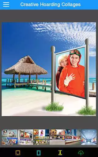 Play Hoarding Pic Collage Maker as an online game Hoarding Pic Collage Maker with UptoPlay