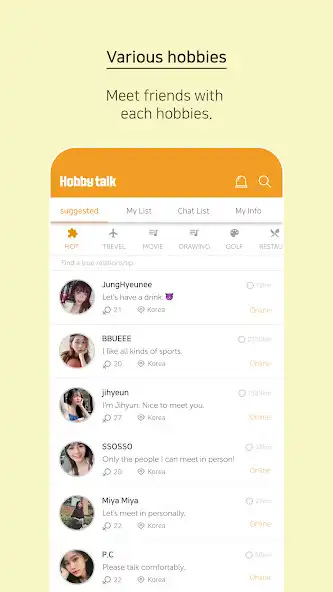 Play Hobbytalk - Making friends as an online game Hobbytalk - Making friends with UptoPlay