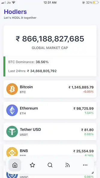 Play Hodlers: Crypto Price Tracker  and enjoy Hodlers: Crypto Price Tracker with UptoPlay