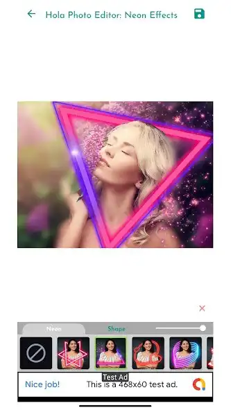 Play Hola Photo Editor Neon Effects as an online game Hola Photo Editor Neon Effects with UptoPlay
