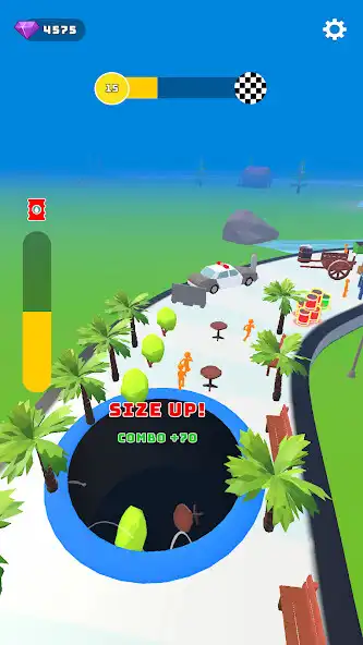 Play Hole IO - Epic Runner as an online game Hole IO - Epic Runner with UptoPlay