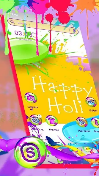 Play Holi Color Launcher Theme  and enjoy Holi Color Launcher Theme with UptoPlay
