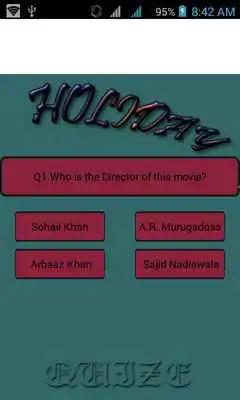 Play Holida---- movie quize