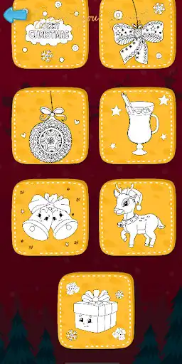 Play Holiday Christmas Color Game as an online game Holiday Christmas Color Game with UptoPlay