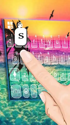 Play Holiday Coconut Sunset Keyboard Theme as an online game Holiday Coconut Sunset Keyboard Theme with UptoPlay