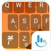 Free play online Holiday Shore Keyboard Theme APK