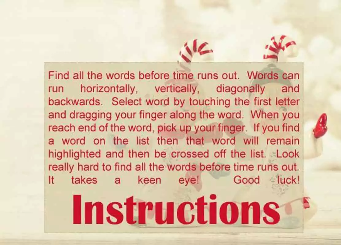 Play Holiday Word Search FREE
