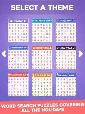 Play Holiday Word Search