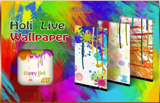 Play holi live wallpaper