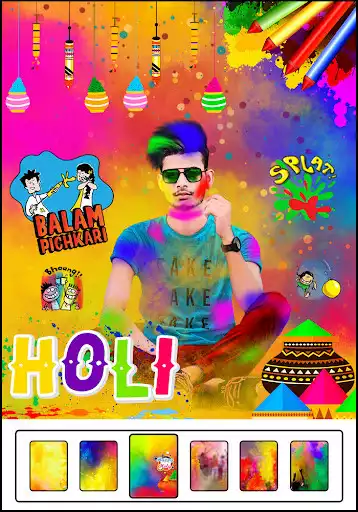 Play Holi Photo  Editor