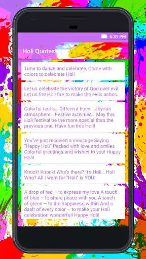 Play Holi Quotes as an online game Holi Quotes with UptoPlay
