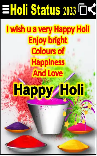 Play Holi Status Shayari 2023 as an online game Holi Status Shayari 2023 with UptoPlay