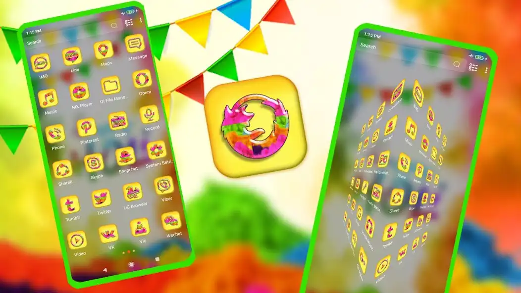 Play Holi Theme Launcher as an online game Holi Theme Launcher with UptoPlay