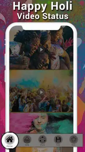 Play Holi Video Status