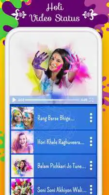 Play Holi Video Status