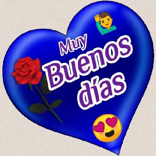 Play Holla buenos dias pegatinas APK