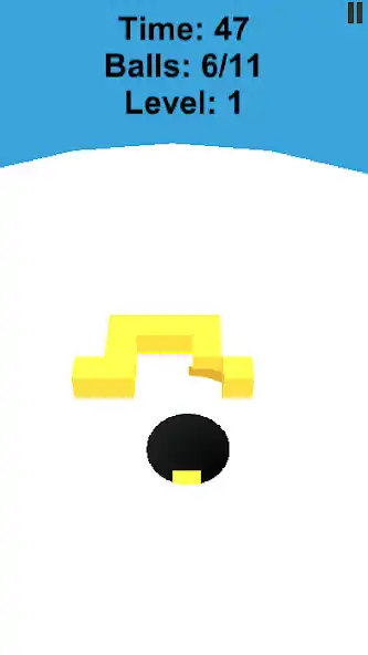 Play Hollo Hollo Ball Color Hole 3D as an online game Hollo Hollo Ball Color Hole 3D with UptoPlay