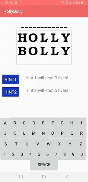 Play HollyBolly - Hangman Puzzle as an online game HollyBolly - Hangman Puzzle with UptoPlay