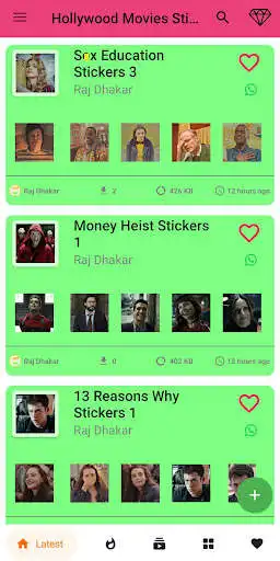 Play Hollywood Movie Stickers For WhatsApp - WAStickers as an online game Hollywood Movie Stickers For WhatsApp - WAStickers with UptoPlay