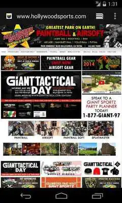 Play Hollywood Sports Paintball